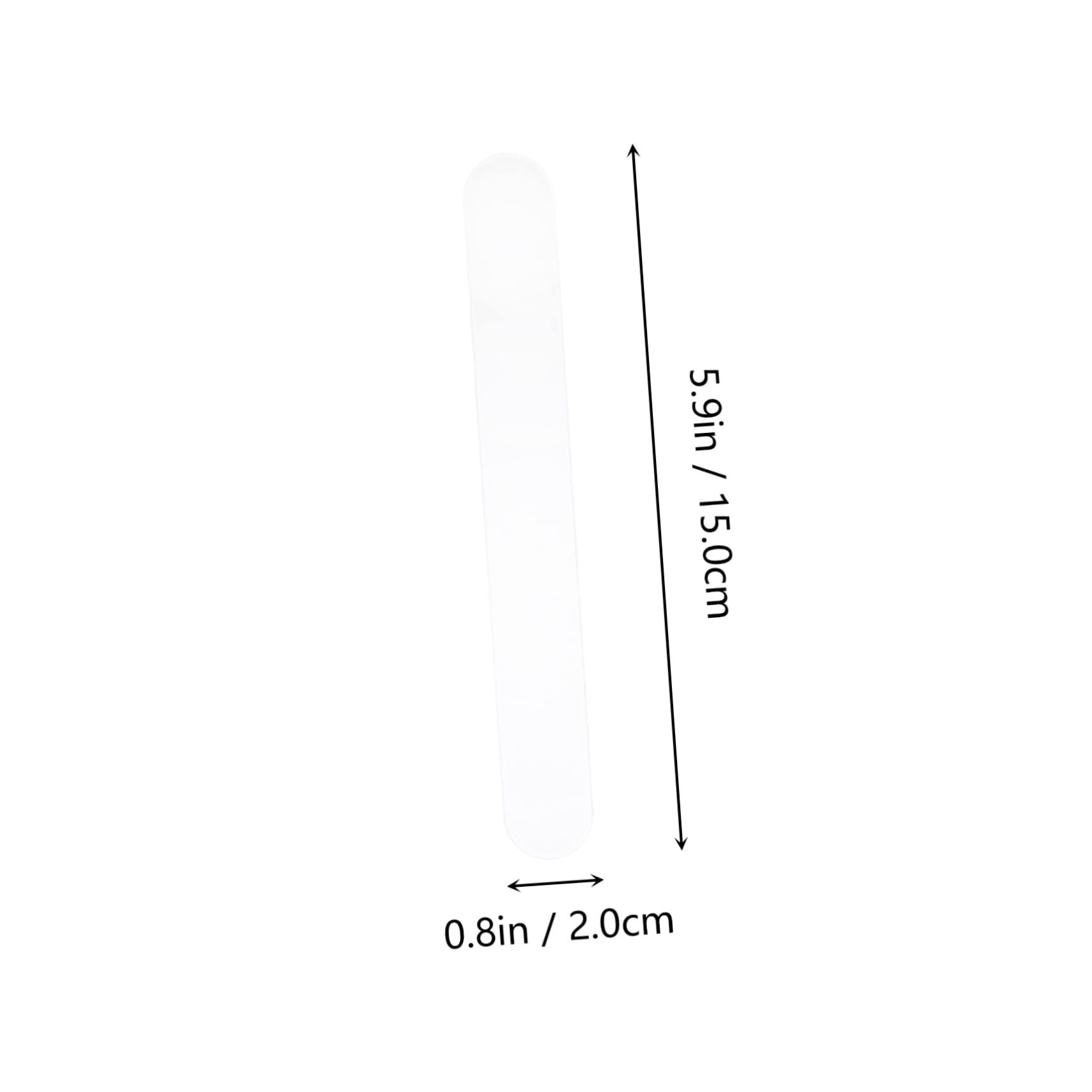 HOMOCONO 20pcs Pp Tongue Depressors Tongue Scraper for Hospitals Professional Mixing Stick