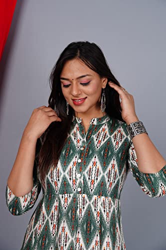 Image of Geometric Printed Stylish Anarkali Kurta for Women
