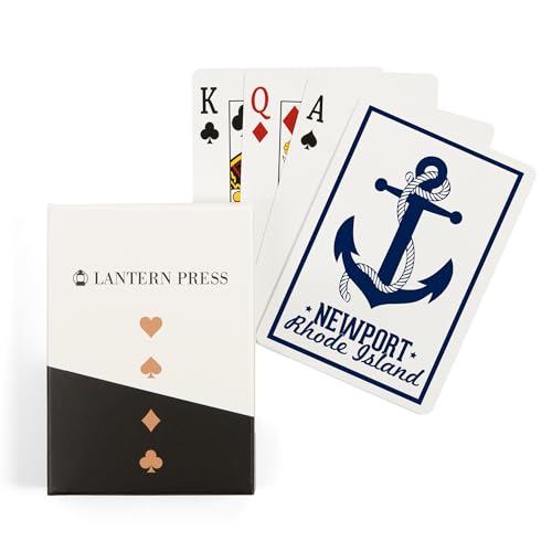 Baraja de cartas de poker Lantern Press tamaño estándar 52 cartas