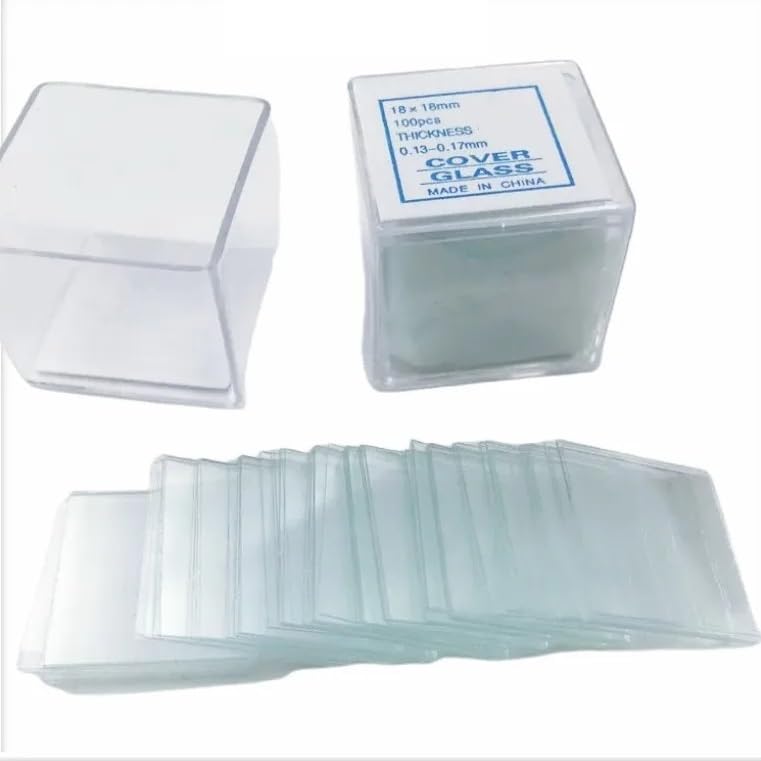 Lamelles de microscope, lames de verre carrées, 18 x 18 mm, 20 x 20 mm, 22 x 22 mm, 24 x 24 mm, 24 x 32 mm, 24 x 40 mm, 100 pièces(24 x 40 mm 100 Pcs)