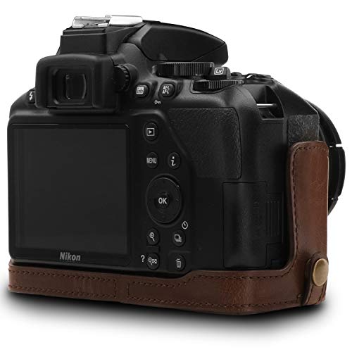 Mega Gear Mg1536 Ever Ready Leather Camera Case Compatible With Nikon D3500 - Dark Brown #TOP7