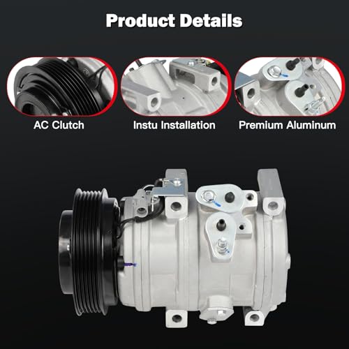 Image of cciyu Air Conditioning Compressor for Toyota Tundra 4.7L 2000-2006