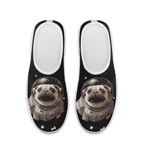 Howilath Dog Print Slip on Loafers for Women Breathable Walking Sneakers Sport Shoes with Anti-Slip Sole