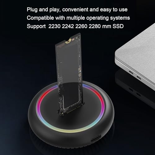 Adaptador Lector M.2 NVMe SSD USB C 10Gbps Toaster Style miniatura 3
