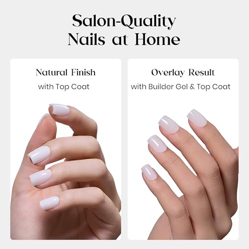 Image of Beetles Short Square Press on Nails, Milky White Fake Nail Tips 150Pcs | Soft Gel False Nails with 15 Sizes for DIY Fit Matching and Soak-Off Removal