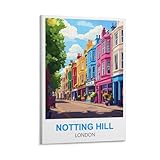 LNHZGNJNH Notting Hill London Vintage-Reiseposter, 20 x 30 