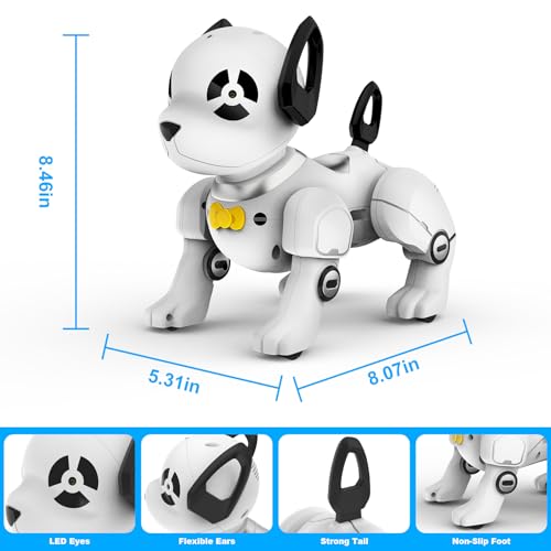 SUPIREO Remote Control Robot Dog Toy, RC Dog Programmable Smart Interactive Robotic Pets - Image 7