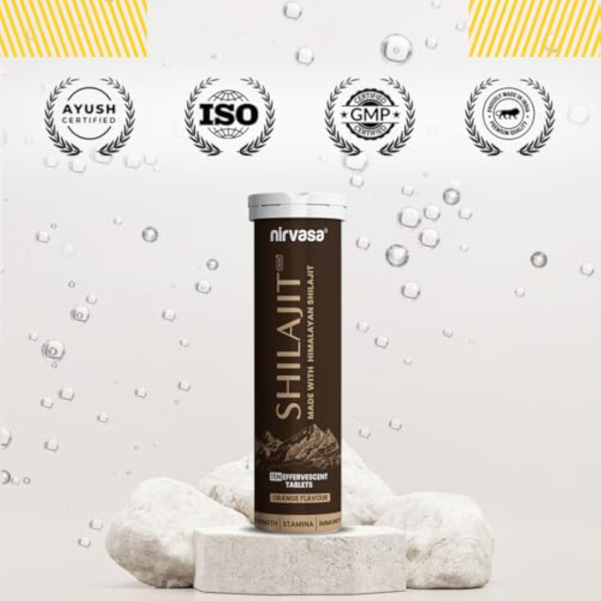 Nirvasa Shilajit Plus Effervescent Tablets, 15 Tablets