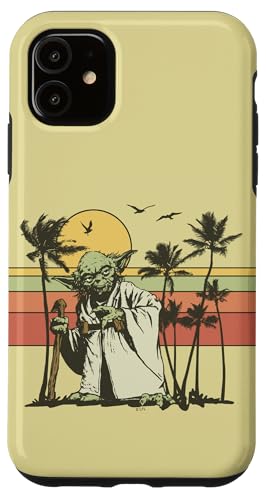 Coque iPhone 11 Star Wars Yoda étui rigide boîtier de protection motif geek