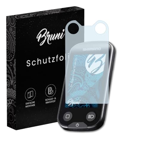 Bruni Screen Protector compatible with Shimano Steps SC-E6100 Protector Film, crystal clear Protective Film (2X)