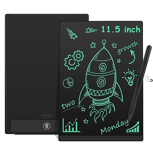 infactory LCD Writing Tablet: LCD-Schreibtafel-Set mit 30 cm/12, Stift, multicolor, rosa und blau (bunte LED-Schreibtafeln infactory LCD Writing Tablet: LCD-Schreibtafel-Set mit 30 cm/12, Stift, multicolor, rosa und blau (bunte LED-Schreibtafeln