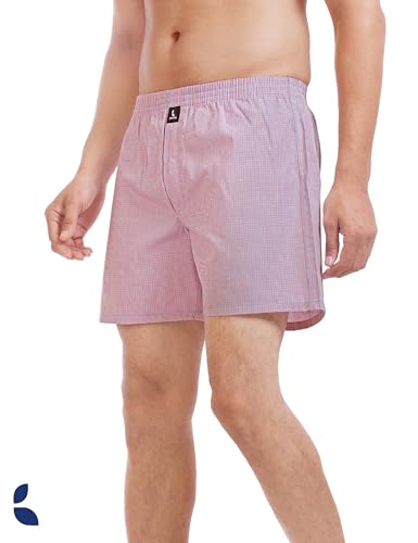 Image of Cotton Boxer Shorts for Men, Breathable, Comfortable & Lightweight (Pack of 2)