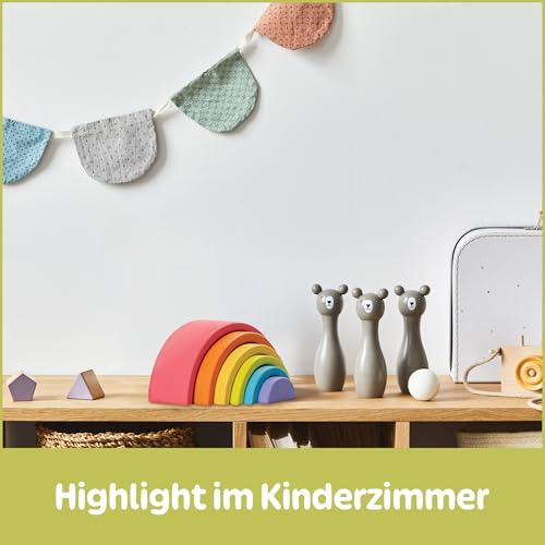 Merle Toys® Regenbogen Holz Spielzeug ab 1 Jahr, Holz Regenbogen Montessori – Ansicht 7