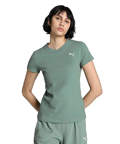 Image of PUMA Women Cotton Regular Fit T-Shirt