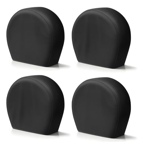 Explore Land Tire Covers 4 Pack Fit Tire Diameters 26-28.75 inch, Black