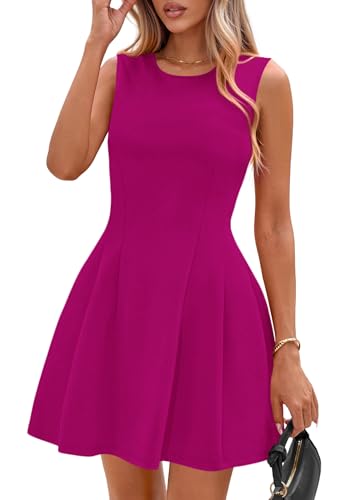 Image of PRETTYGARDEN Summer Dresses for Women 2026 Elegant Classy Spring A Line Business Casual Work Graduation Cocktail Short Dress
