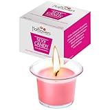 HOT FLOWERS Strawberry-Champagne Body Massage Candle - Kissable with Pheromones - Coconut Oil Cocoa Butter Beeswax Made - Low Heat Temp, Skin Safe Moisturize - 40g (1)