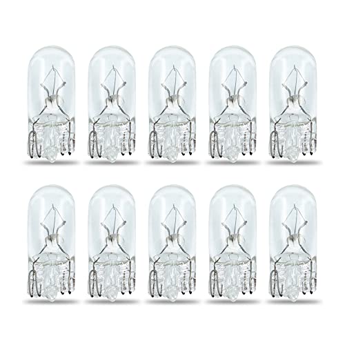Technical Precision 5 Watt Light Bulbs 12V Xenon Wedge Base T3.25 Replacement for Seagull Lighting 9732 Bulbs Sewing Machine Light Bulb - Under Cabinet Light Bulb - RV Cabinet Lights - 10 Pack