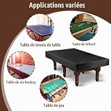 YEENAIV housse de billard noire 245 x 140 x 20 cm photo 3