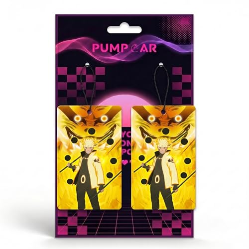 Image of PumpCar 2 pieces ninja double-sided hanging Japanese anime vanilla car air freshener Cool anime hanging air fresheners for rearview mirror Car Interior Accessories Household gifts