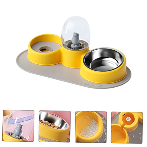 POPETPOP Tigela Para Animais De Estimação Comedouro Automático Para Cães Dispensador De Água Em Aço