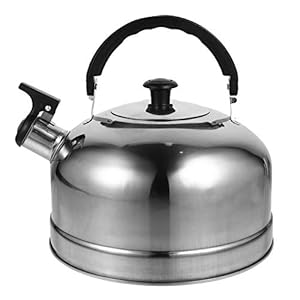 UPKOCH Fluitketel, theeketel, fluitketel, 3 l, waterkoker, gasfornuis, fluitketel, roestvrij staal, fluitketel, inductie…