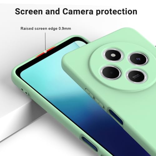 Coque Xiaomi Poco M7 5G étui protection fine anti-rayures antichoc vert - 3