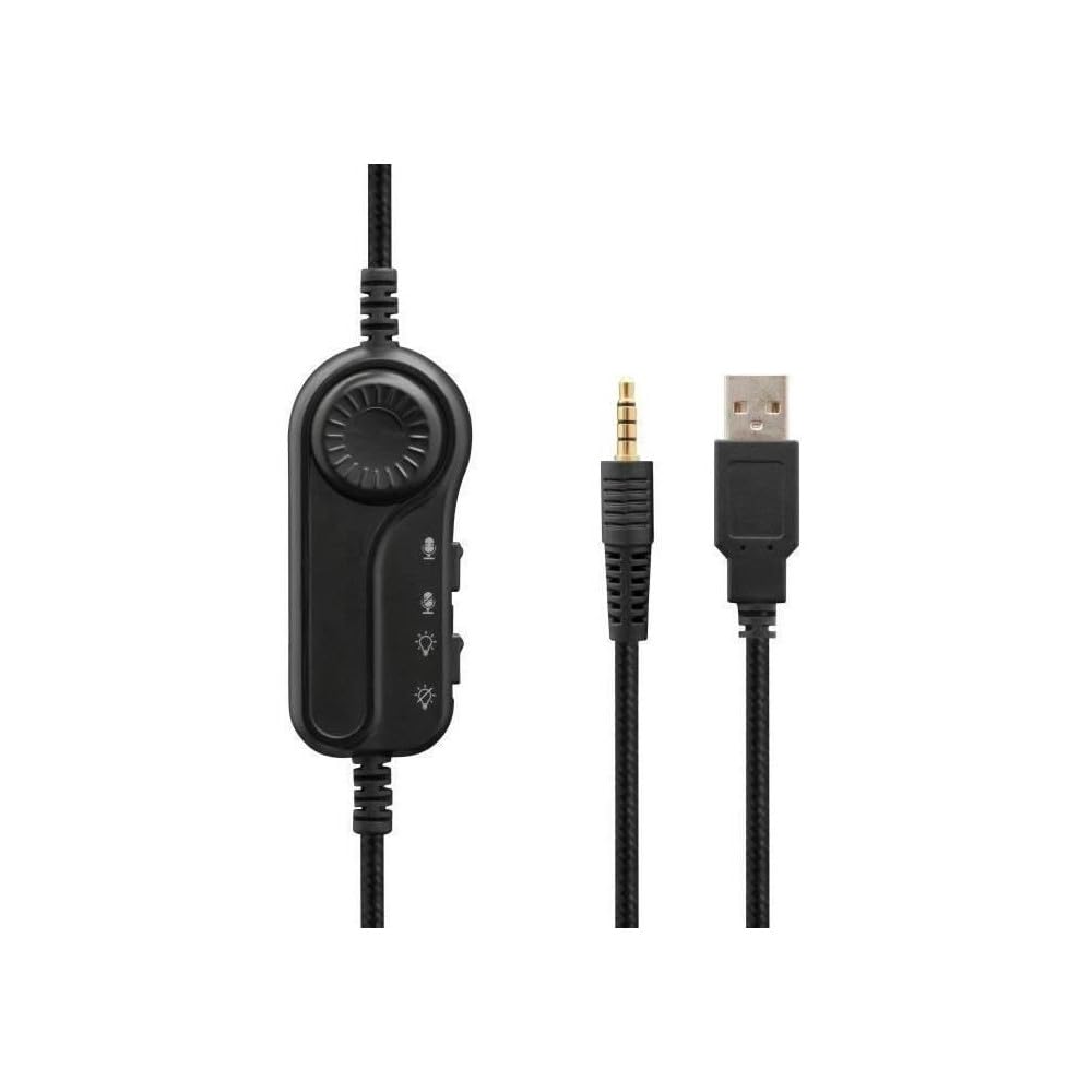 The G-Lab Korp Radium - Casque Gaming Filaire Jack 3.5mm LED Blanc | Filaire Jack 3.5mm, Son Stéréo, Fortes Basses, Micro Détachable, LED, Blanc, Compatible PC/PS4/PS5/Xbox/Switch