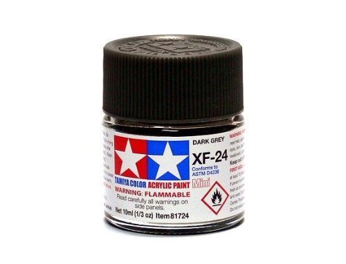 RCECHO Tamiya Model Color Acrylic Paint XF-24 Dark Grey Net 10ml 81724 Full Version Apps Edition