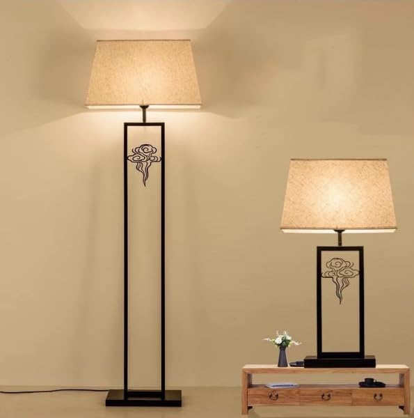 Lámpara de pie para sala de estar con estilo moderno y luz regulable 4