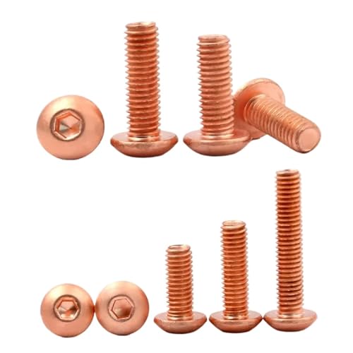 QASTGDE 2-10��M3M4M5M6M8 ISO7380���ۓ��Z�p�l�W�ۃJ�b�v�p���{���g�}�b�V�����[��(12mm,M8 2pcs)