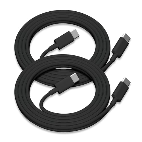 2Pack for Apple USB C to USB C Charging Cable 3ft 60W Type C to Type C Fast Charger Cord for iPhone 16 E/17/Air/15/Pro/Plus/Pro Max for MacBook Pro/Air for iPad Pro12.9/11in Air 4/5 Mini 6/7 - Black