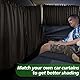 PAMASE Auto-Trennwand-Vorhang – breite Sichtschutz-Verdunkelung mit Aufbewahrungstasche für Baby-Nickerchen, abnehmbare Limousine, SUV, Van, Sonnenschutz, für Auto, Camping, Schlafzubehör