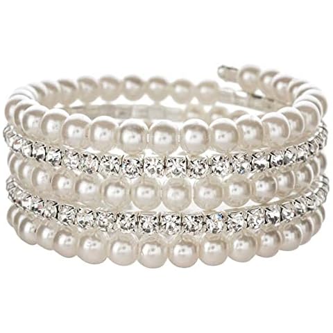 COLORFUL BLING Chunky Imitation Pearl Bracelet Cover