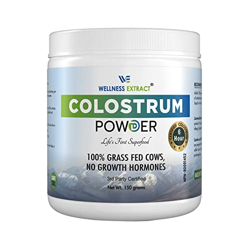 Colostrum Powder 100% All Natural Bovine | Maximum Strength | 150g | Absorbs Readily | Properties of Anti-Aging, Immune, Metabolic, & Other Essential Factors