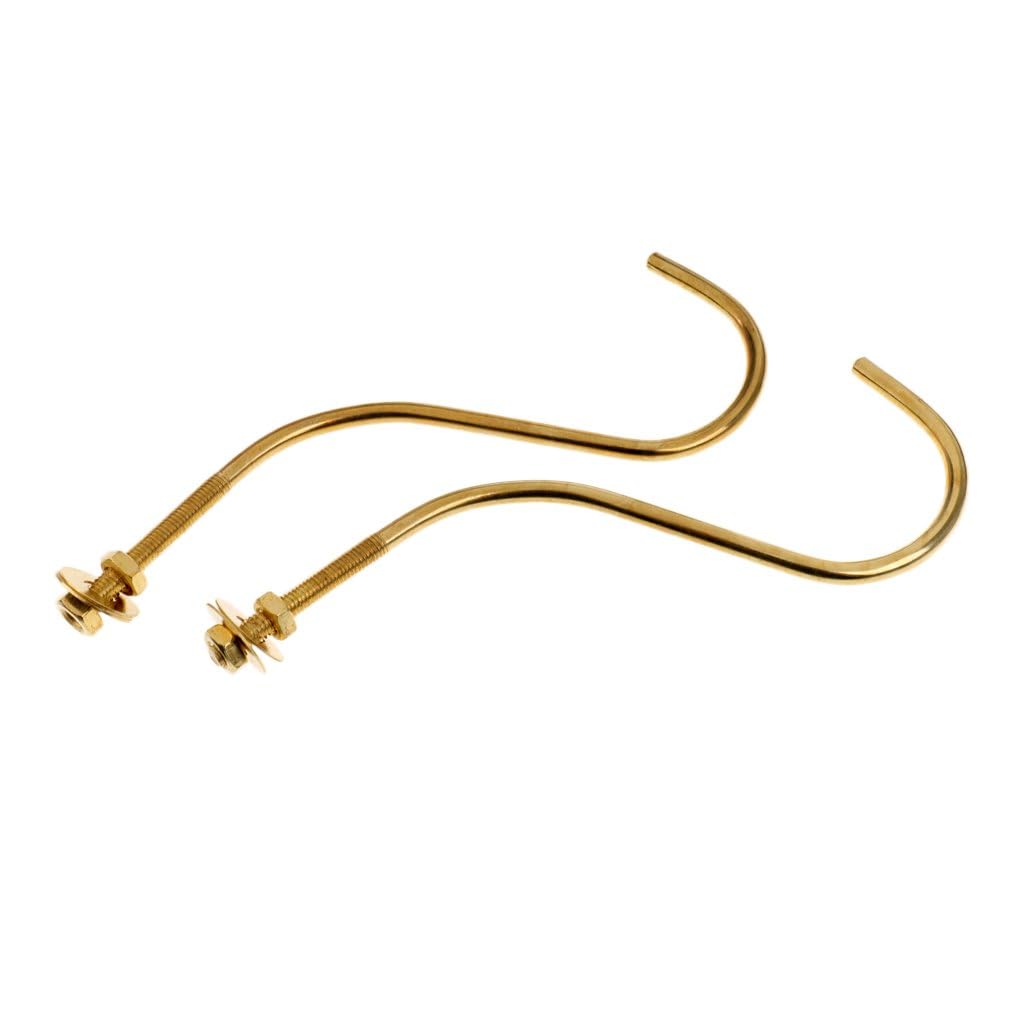 ABA Snooker Billiard Pool Table Brass Cue Stick Golden Hook Strong Table Edge Hook (Pack of 2) 1