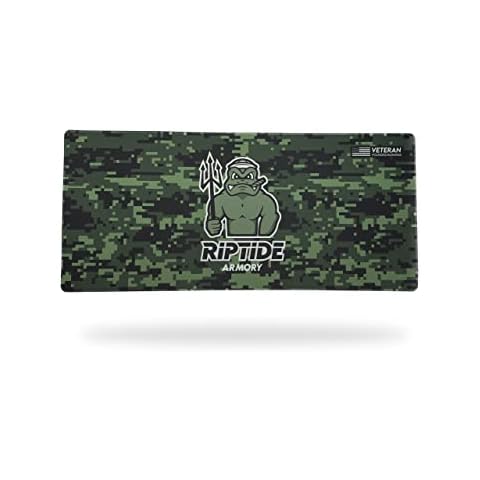 Riptide Armory Gun Cleaning Mat - Easy to Clean, Non-Slip Gun Cleaning Mat - Durable, Premium Neoprene Gun Cleaning Accessory Will Not Harm Firearm Surfaces - Veteran Owned (Rifle, 35 x 15.5 in.) Cover