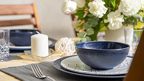Bzyoo BZ-SLSPS120 12 Piece Melamine Dinnerware Set thumb #5