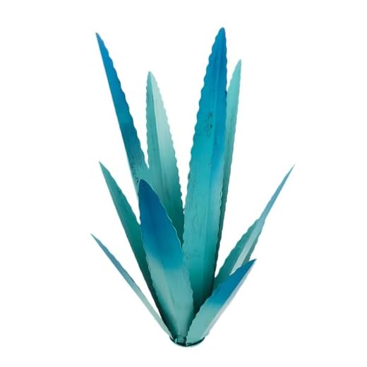 19+ Stunning Rusty Metal Garden Art Pieces to Transform Your Outdoor Space 2 Large Tequila Rustic Sculpture, Wind Resistant Metal Agave Plants Garden Art for Outdoor Home Decor, DIY Hand Painted Metal Agave Yard Sculpture Statue Garden Lawn Ornament Gift (1, Sky Blue)
