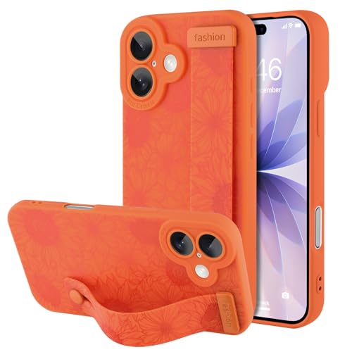 Coque iPhone 17 motif tournesol cadeau idéal avec bracelet et support intégré