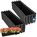 KOTARBAU® 2er Set Blumenkasten - Blumentopf - 58x18x16 cm - Grau - Kunststoff - Pflanzkasten - Balkonkasten - Pflanzkübel Rechteckig - Übertopf Groß - Blumenkasten Balkon