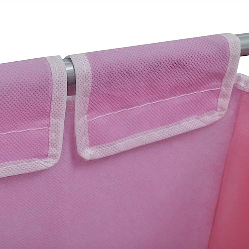 Panier à linge à 3 compartiments en polyester et cadre en fer stable - 6