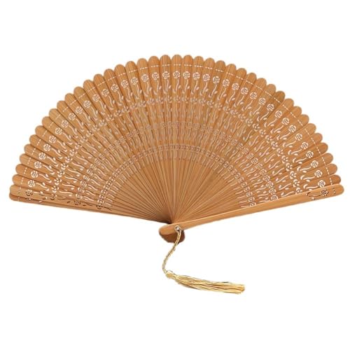 GEBYUI 扇子 竹 丈夫 レディース おしゃれ 京扇子 折りたたみ うちわ 短地扇子 着物 和小物 歌舞伎小物 プレゼント ((タイプA)ナチュラルローズ)