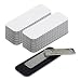 Name Tag / Badge Blanks - 25 Pack - White 1" X 3", Round Corners, Magnetic Backing