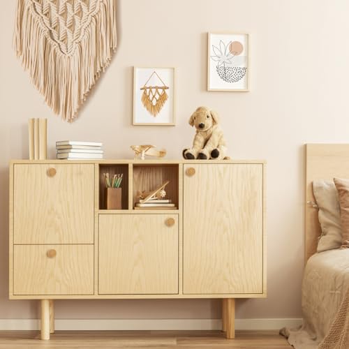 Image of ANPHSIN 12 Pack Boho Wood Dresser Drawer Knobs