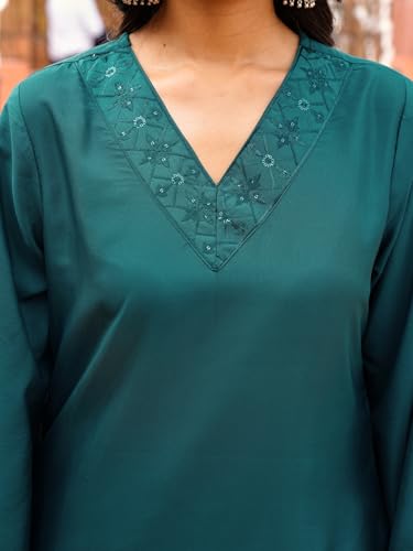 Image of Womanista Kurta set for Women with dupatta || Embroidered Kurta for Women || Farshi Salwar set