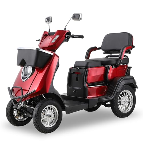 All-Terrain 4-Wheel Electric Powered Mobility Scooter for Seniors & Adults Heavy...