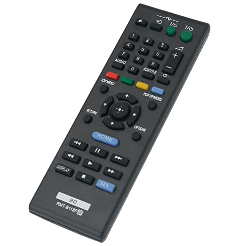 RMT-B118P Replacement Remote Control Fit for Sony Blu-ray Disc DVD Player BDP-S186 BDP-S185, Black - Image 2