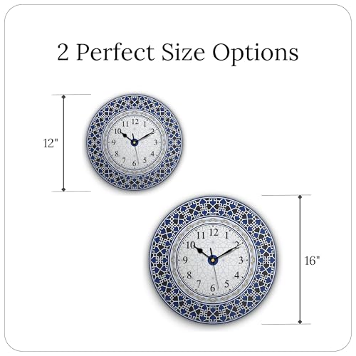 Reloj de pared redondo IRI-GIRI 12 pulgadas acrílico silencioso miniatura 3