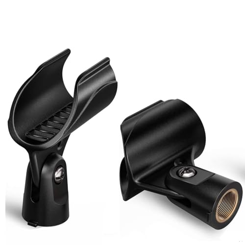 Generic WA371 Wireless Microphone Clip Holder Clamp for Shure PGXD24/SM58 B58 Digital Handheld Transmitter, 2 Pack